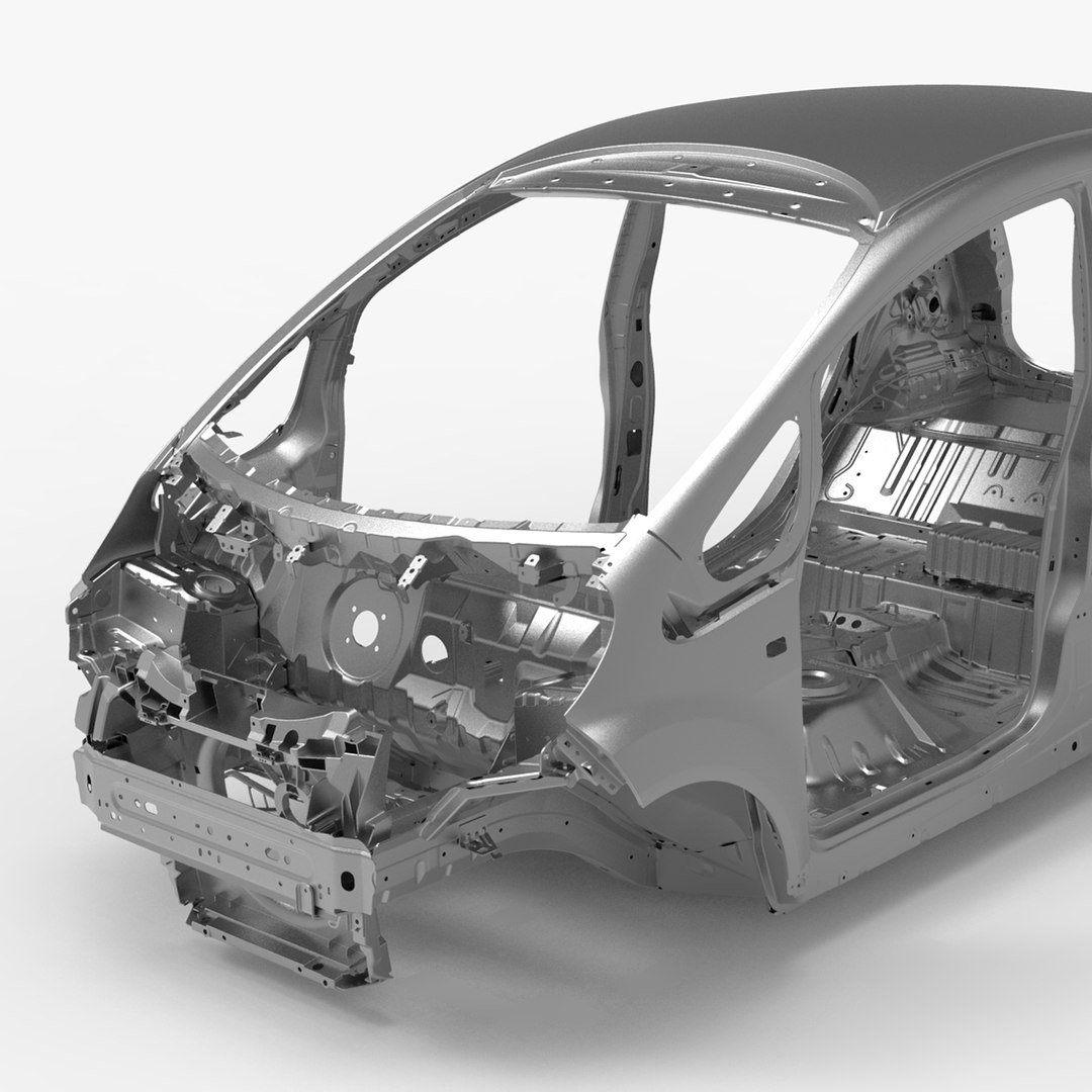 modelo 3d mitsubishi-motors imiev Frame and Chassis 3D model ...