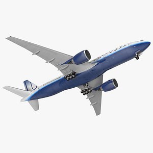 Boeing 777-200 United Airlines 3D Model
