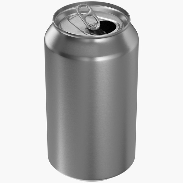 3D Opened Standard Aluminum Can 355ML