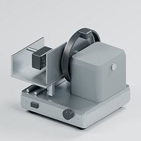 Commercial Food Slicer with Carriage and Guarded Circular Blade