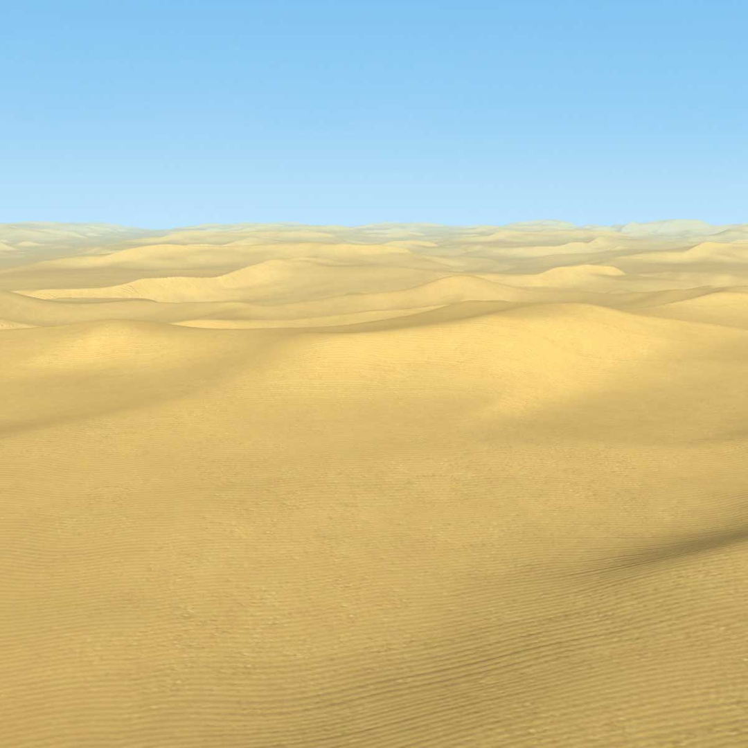 3d Sahara Desert Scene Terrain Landscape Model