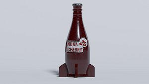 3D model Nuka cherry bottle