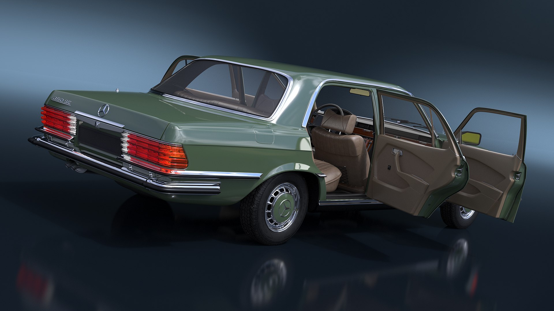 3D Classic Mercedes Benz 350 SE Green Rigged model https://p.turbosquid.com/ts-thumb/B4/VI38dF/Gn/classic_mercedes_benz_350_se_green_rigged_011/jpg/1734390768/1920x1080/fit_q87/d19592d752b7be765111dffcc27134a0500d2774/classic_mercedes_benz_350_se_green_rigged_011.jpg