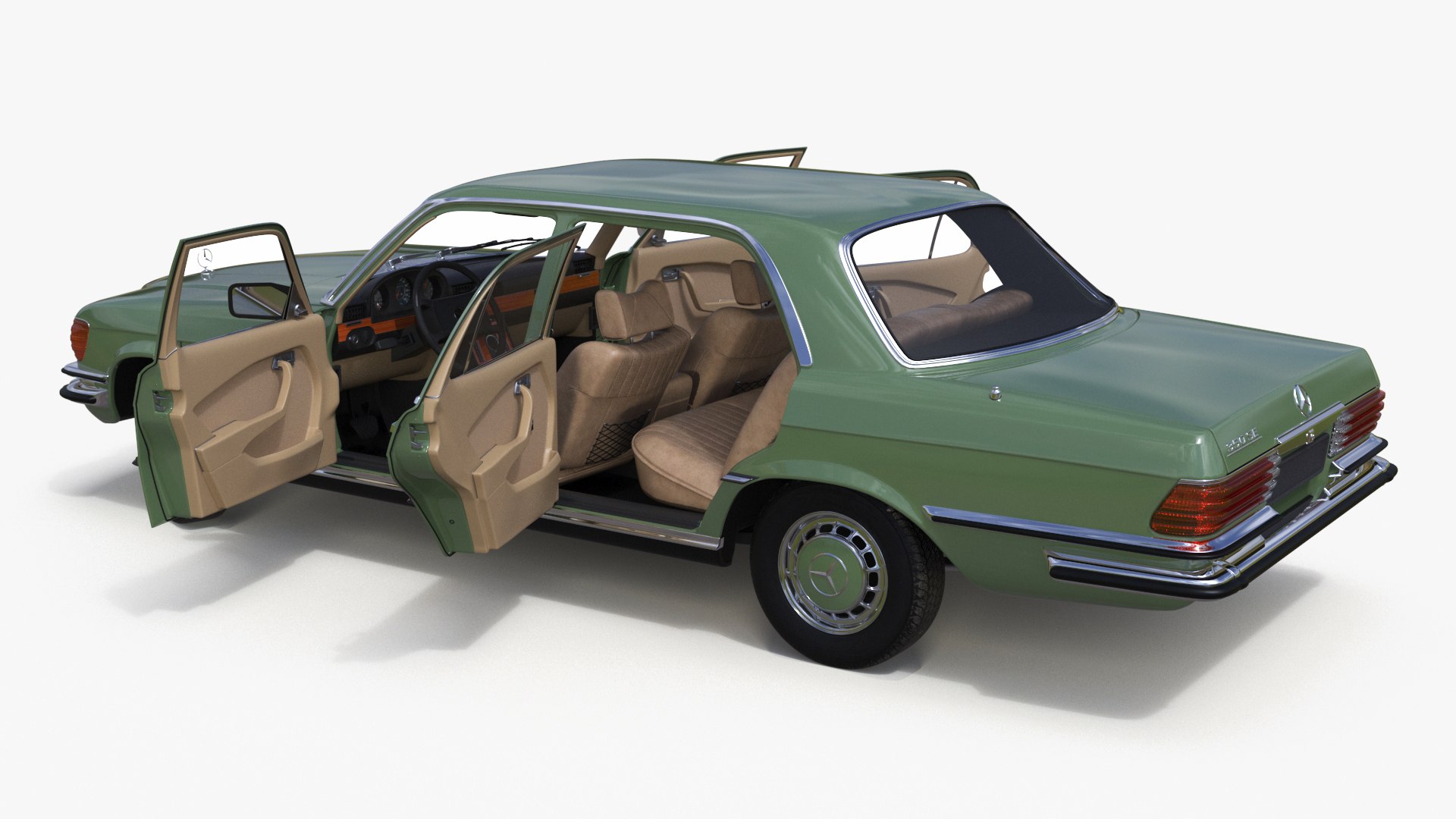 3D Classic Mercedes Benz 350 SE Green Rigged model https://p.turbosquid.com/ts-thumb/B4/VI38dF/yl/classic_mercedes_benz_350_se_green_rigged_014/jpg/1734390786/1920x1080/fit_q87/c0505afde4b3e965e86a8290f228b7769a9f4657/classic_mercedes_benz_350_se_green_rigged_014.jpg