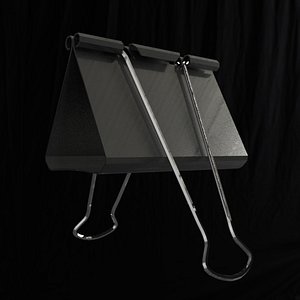 3D black metal clamp