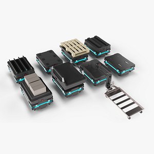 AMR AGV cobot Small Mover Set01 3D