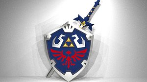 Master Sword And Hylian Shield