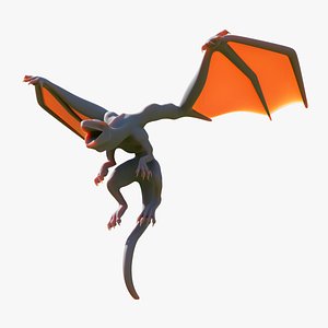 3D Lowpoly Dragon model