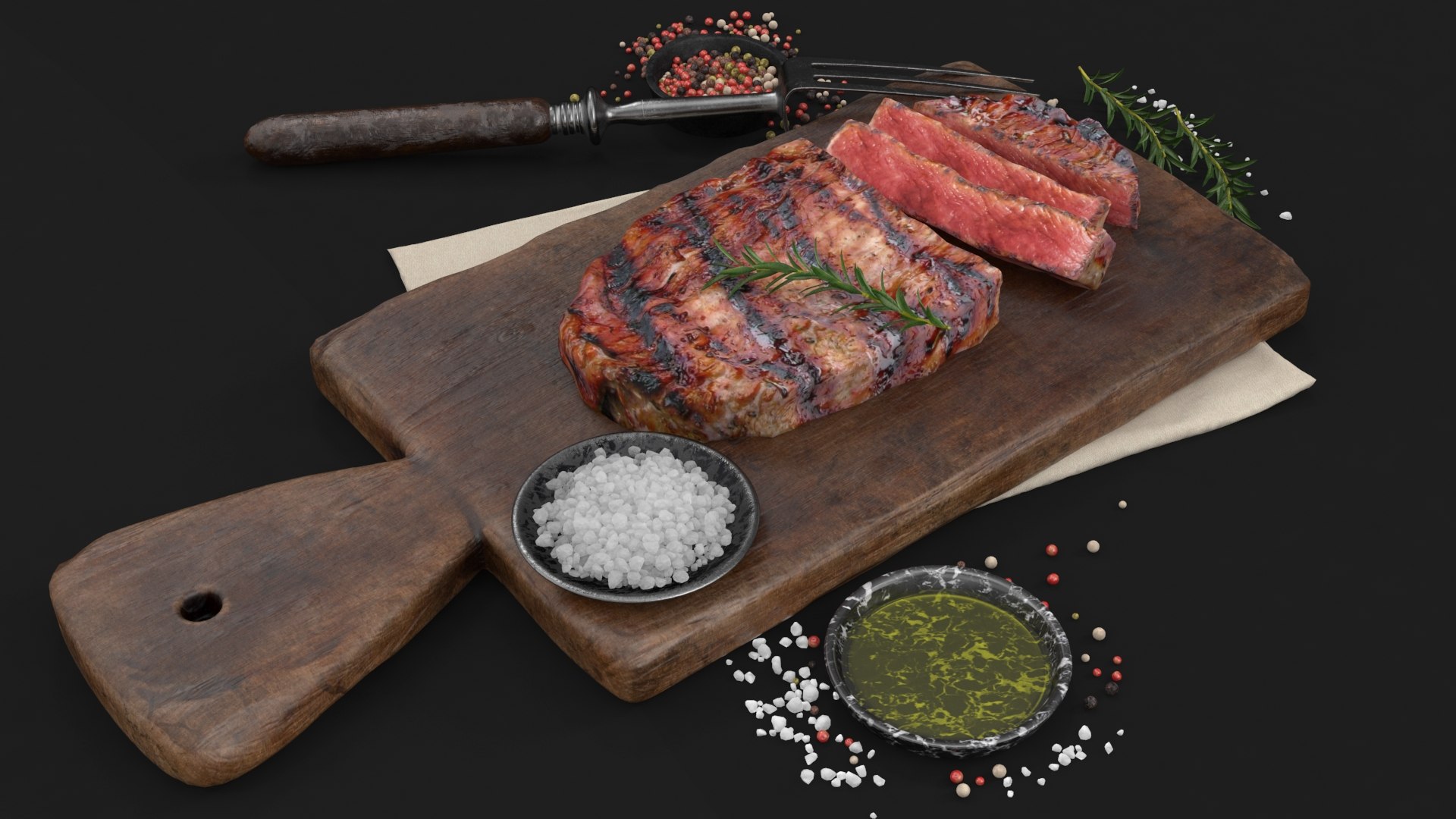 3D Steak 003 - TurboSquid 2133098