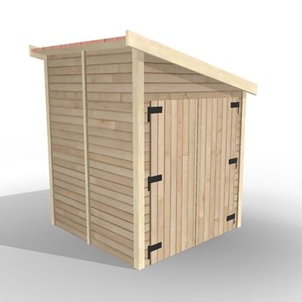 wooden house 3d model