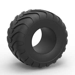 Monster tuck tire 8 Scale 1 to 25