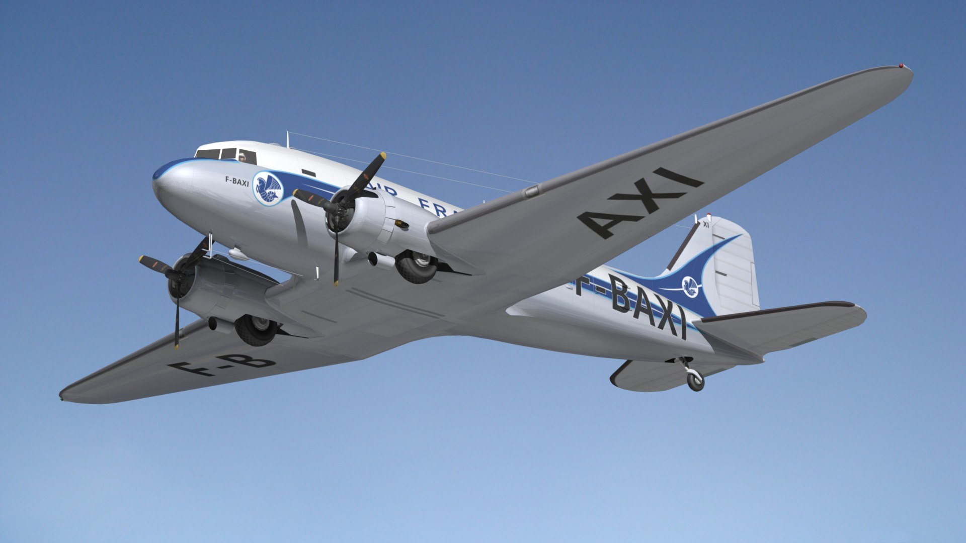 3D DC3 Air France Vintage model https://p.turbosquid.com/ts-thumb/B4/jEeA28/9j/dc3afpr2/jpg/1620052930/1920x1080/fit_q87/48b7976a467fe78971fb61ca5c47fc3d3051106b/dc3afpr2.jpg