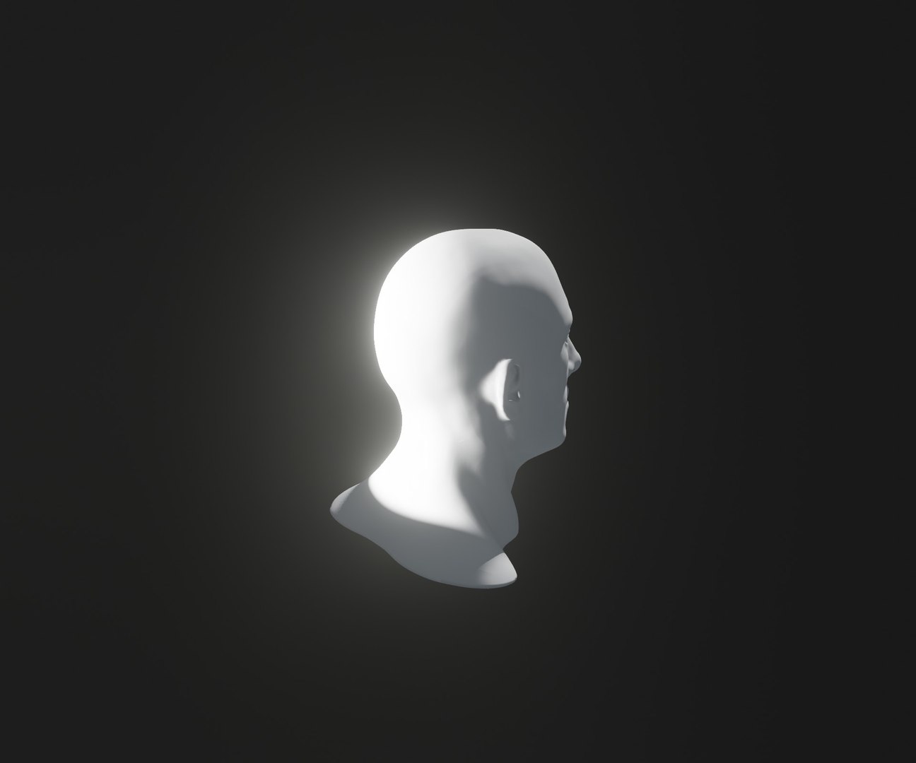 Male Head Realistic Base Mesh 3D Model Animated With Facial Expressions ...
