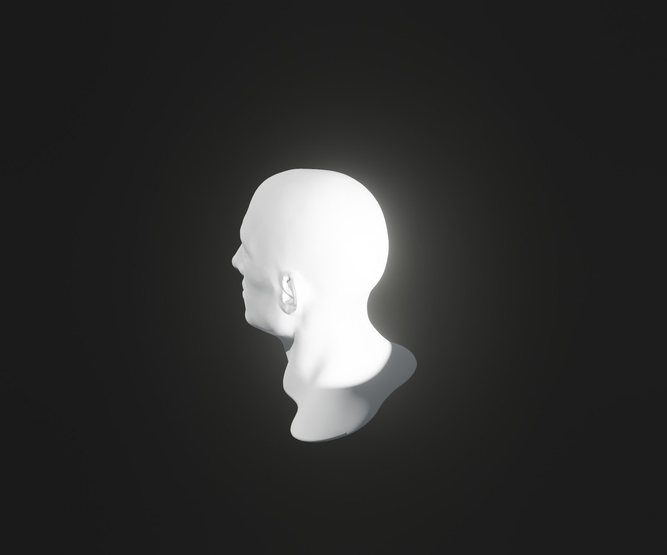 Male Head Realistic Base Mesh 3D Model Animated With Facial Expressions ...