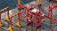 Grues industrielles, méga-packs, tours, portiques, machines lourdes pour chantiers navals et portuaires