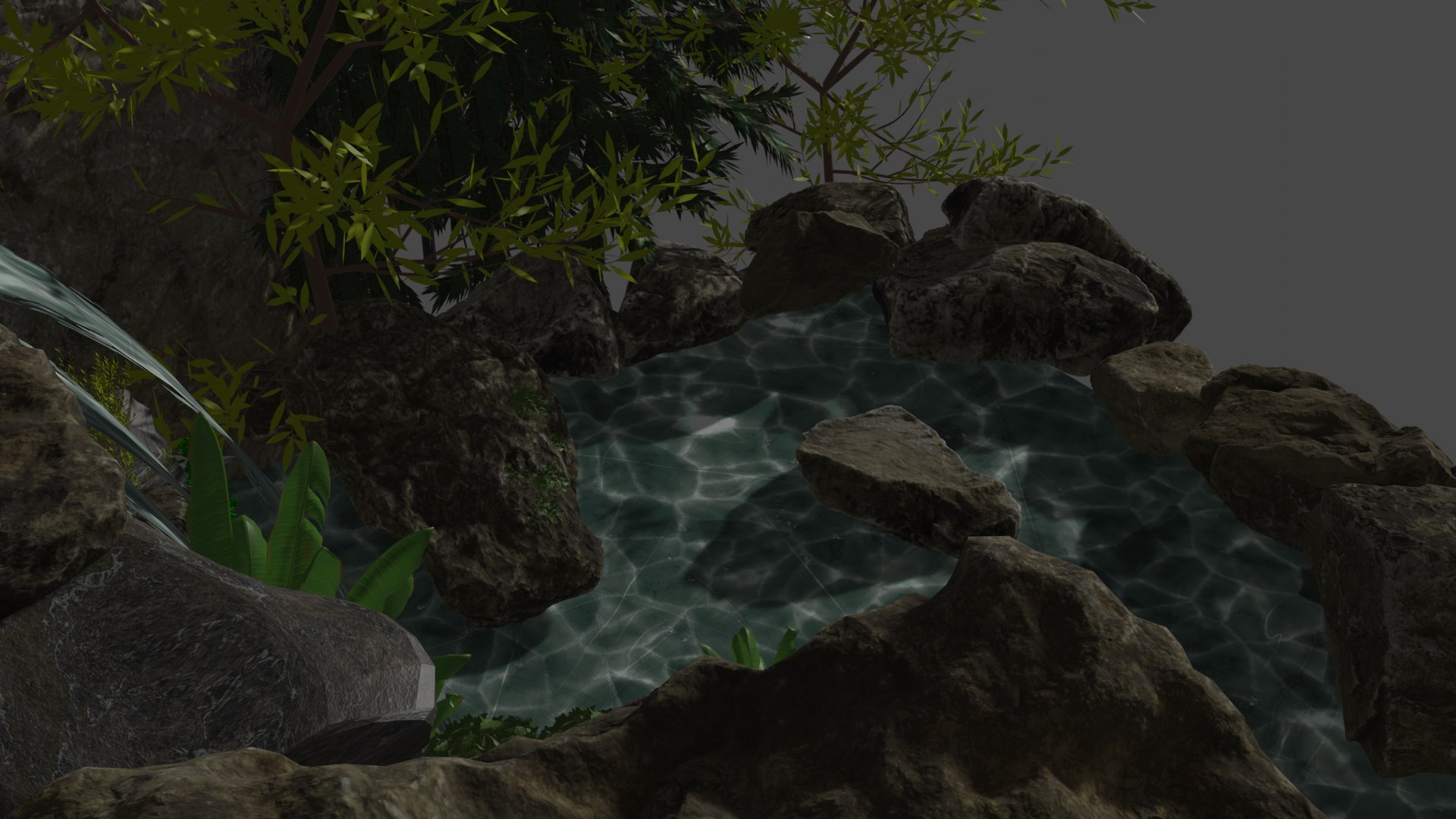 Waterfall 3D - TurboSquid 2004840