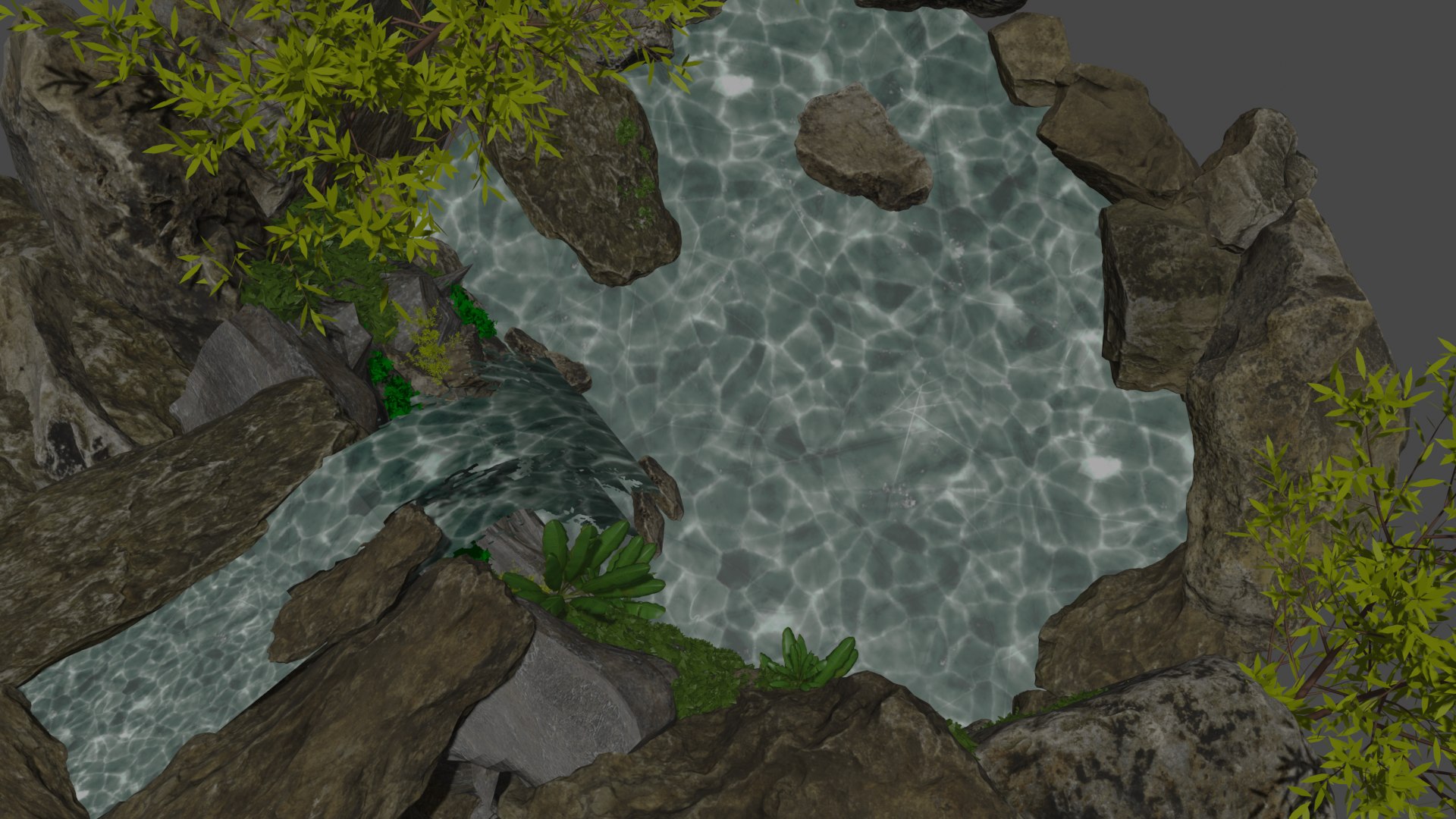 Waterfall 3D - TurboSquid 2004840