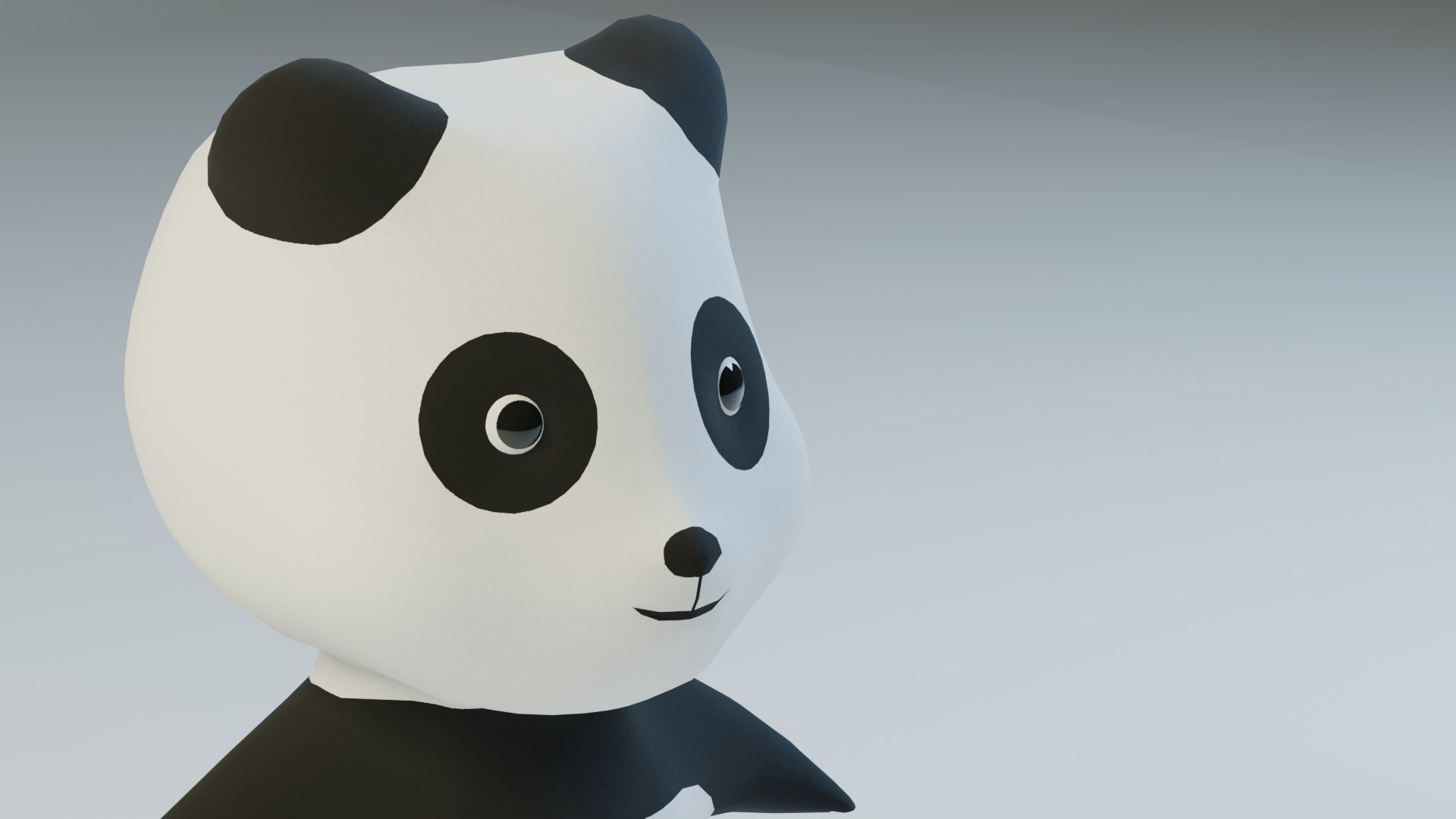 Low Poly Panda Game-Ready Rigged Model - TurboSquid 2385918