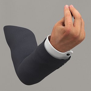 3D Male Arm Italian Gesture Animated Rigged for Maya
