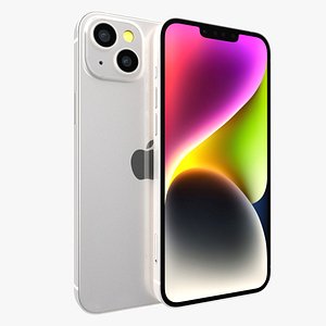 3D model Apple iPhone 14 Plus Starlight