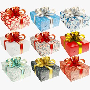 set gifts christmas present model