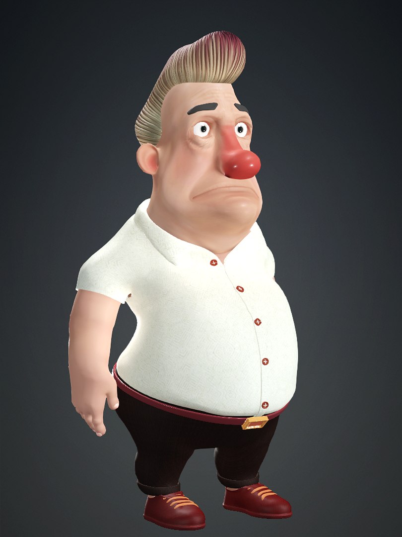 3D model Cartoon Rigged Man-Character 3D Model - TurboSquid 2182651