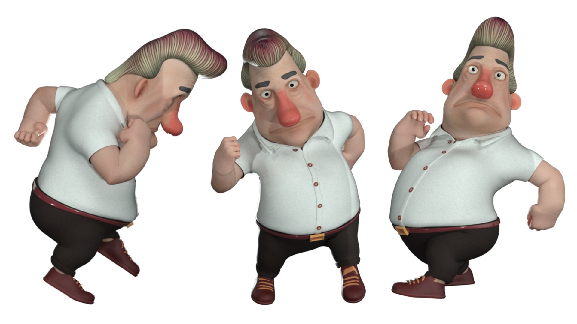3D model Cartoon Rigged Man-Character 3D Model - TurboSquid 2182651