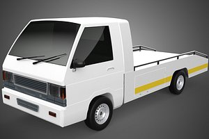FLATBED TOW TRUCK TOWING TOWTRUCK PICK UP RECOVERY VEHICLE 3D