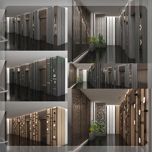 Elevators - 3 Designs - 2Ds Plan - 3Ds Files 3D model