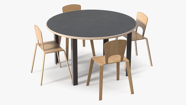 modelo 3d Mesa redonda de biblioteca - TurboSquid 2318305