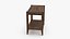 3D Briony Rectangular Side Table Brown model