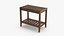3D Briony Rectangular Side Table Brown model