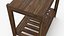 3D Briony Rectangular Side Table Brown model