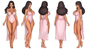 3D Sexy Lady model