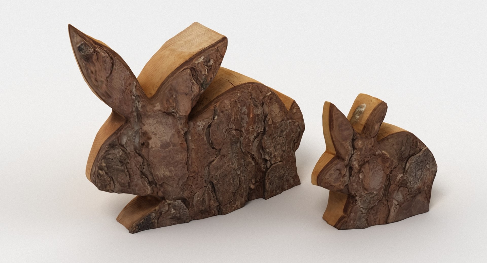 Wooden bunny realistic model - TurboSquid 1314855