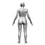 Modelo realista casual femenino CAD con detalles genitales F1P1D2V1