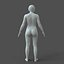Modelo realista casual femenino CAD con detalles genitales F1P1D2V1