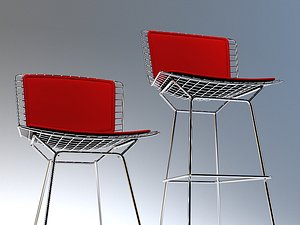 3d chair bar bertoia