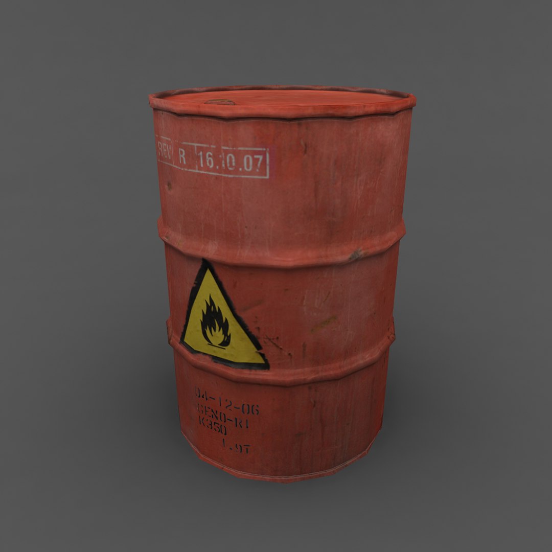 3d model barrel ready