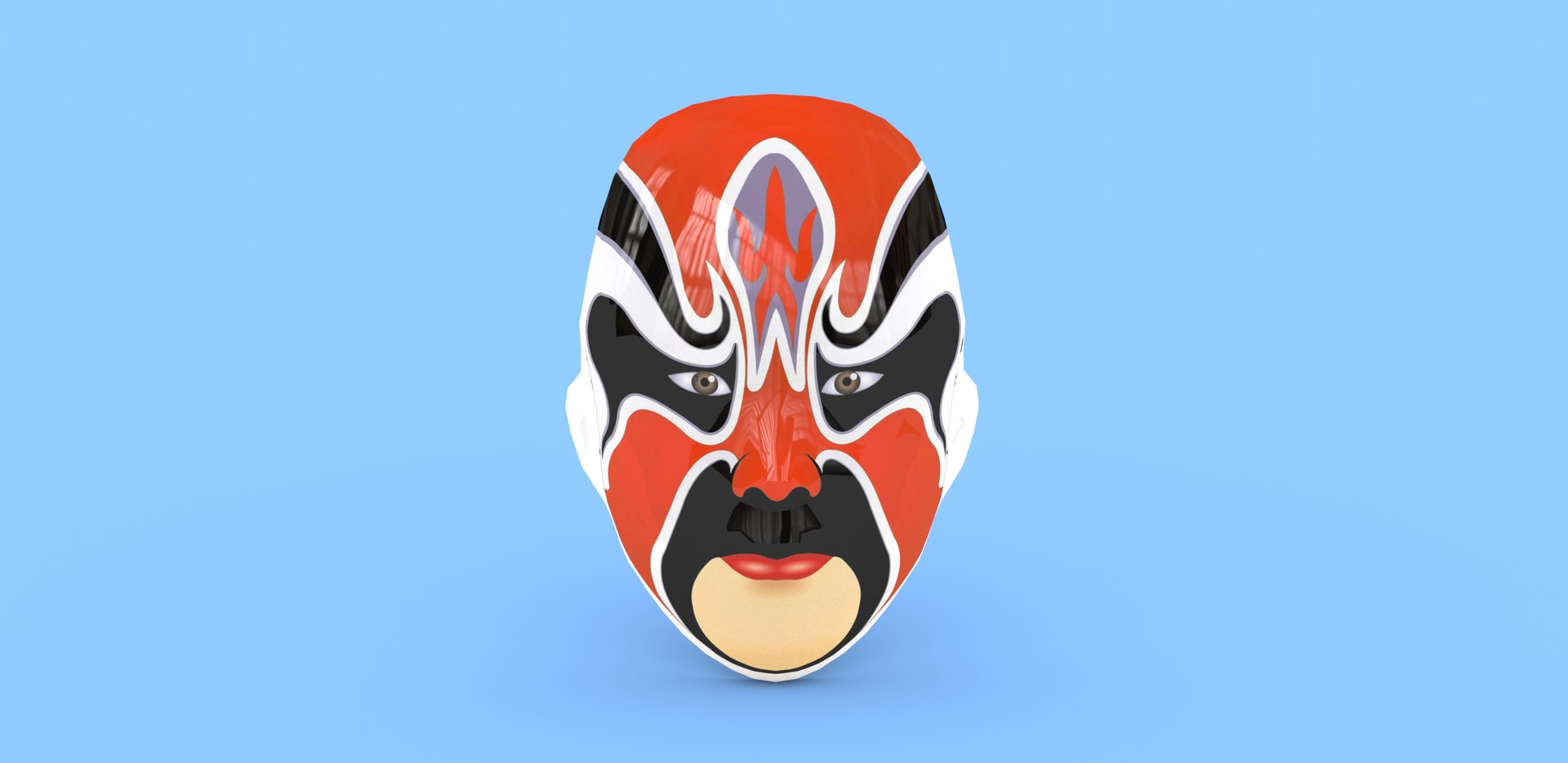 Beijing Opera Mask 3D Model - TurboSquid 2081150