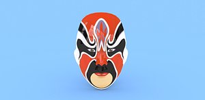 Beijing Opera mask 3D model
