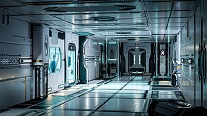 26 Sci-Fi 3D models - Interior Asset Pack