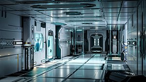 26 Sci-Fi 3D models - Interior Asset Pack
