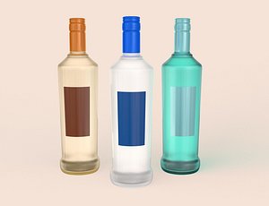 3D Alcohol Bottles