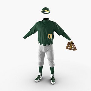 baseball player outfit generic 3d max