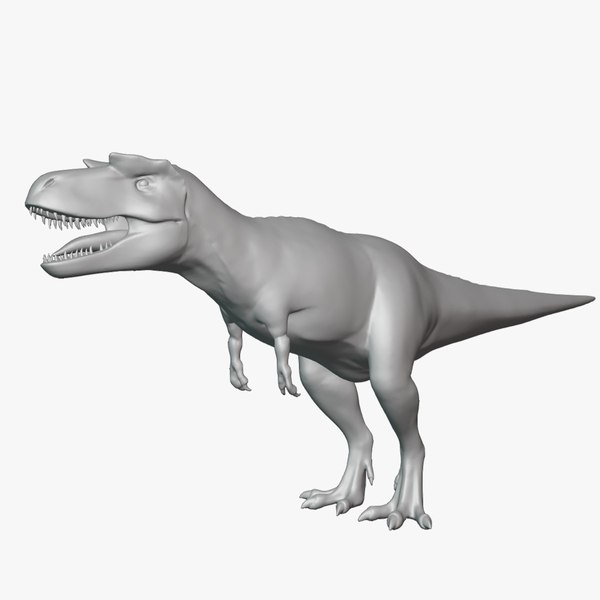 Albertosaurus Basemesh Low Poly 3D model