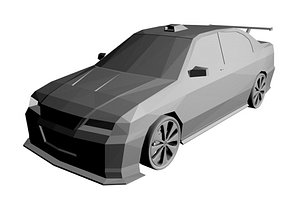 free car modified 3d model