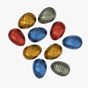chocolate egg candy 3D model