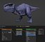 Tyrannosaurus Rex Dinosaur Rig Blender