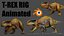 Tyrannosaurus Rex Dinosaur Rig Blender